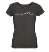 Herzschlag Downhill - Ladies Organic Shirt Meliert