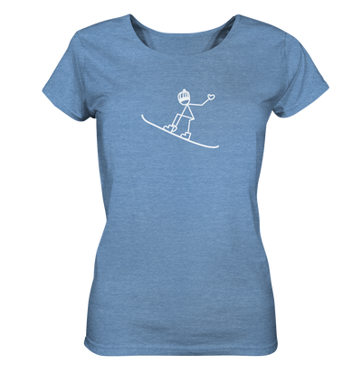 Snowboarden - Ladies Organic Shirt Meliert