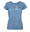 Herzschlag Segeln - Ladies Organic Shirt Meliert