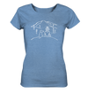 Aussicht mit meinem Hund - Ladies Organic Shirt Meliert