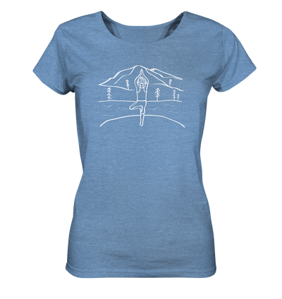 Yoga Aussicht - Ladies Organic Shirt Meliert