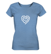 Herz Fahrradkette - Ladies Organic Shirt Meliert