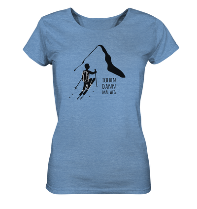 Ich bin dann mal weg - Skitour - Ladies Organic Shirt Meliert