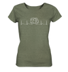 Herzschlag Vanlife Docproofed - Ladies Organic Shirt Meliert - Wunschtext