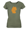 Herzschlag Berge - Deutschland - Ladies Organic Shirt Meliert