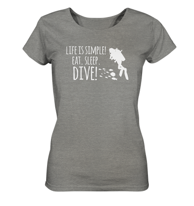 Eat. Sleep. Dive - Ladies Organic Shirt Meliert