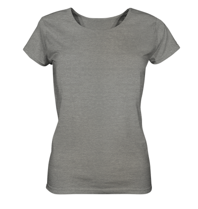 Aussicht genießen - Ladies Organic Shirt Meliert - Wunschtext