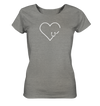 Pferdeliebe - Ladies Organic Shirt Meliert - Wunschtext