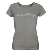 Herzschlag Klettern - Ladies Organic Shirt Meliert