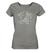 Aussicht mit meinem Hund und Pferd - Ladies Organic Shirt Meliert