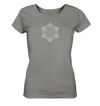 Schneeflocken Mandala - Ladies Organic Shirt Meliert