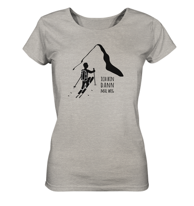 Ich bin dann mal weg - Skitour - Ladies Organic Shirt Meliert