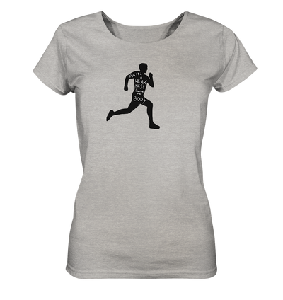 Runner Man Pain - Ladies Organic Shirt Meliert