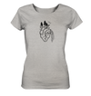 Natur in meinem Herzen - Ladies Organic Shirt Meliert