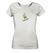 Pixelart Snowboarder - Ladies Organic Shirt Meliert