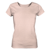 Aussicht genießen - Ladies Organic Shirt Meliert - Wunschtext