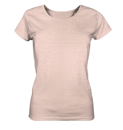 Aussicht genießen - Ladies Organic Shirt Meliert - Wunschtext