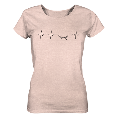 Herzschlag Hängematte - Ladies Organic Shirt Meliert