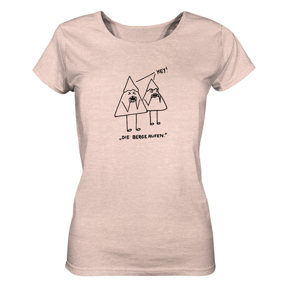 Die Berge rufen - Ladies Organic Shirt Meliert