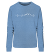 Herzschlag Berge - Ladies Organic Sweatshirt - Sale