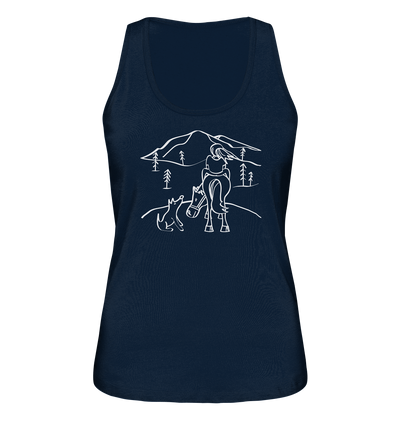 Aussicht mit meinem Hund und Pferd - Ladies Organic Tank Top