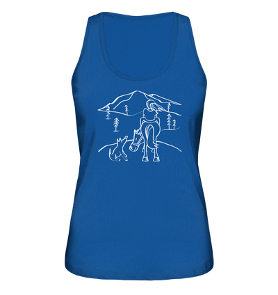 Aussicht mit meinem Hund und Pferd - Ladies Organic Tank Top