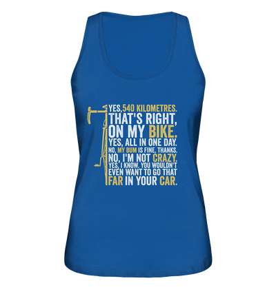 Yes, 540 km - Ladies Organic Tank Top