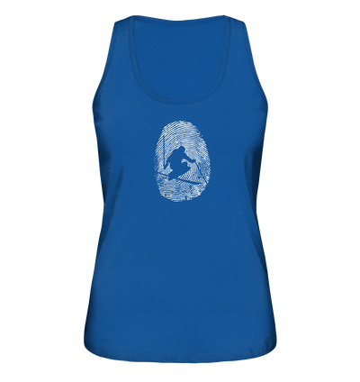 Fingerabdruck Skifahren - Ladies Organic Tank Top