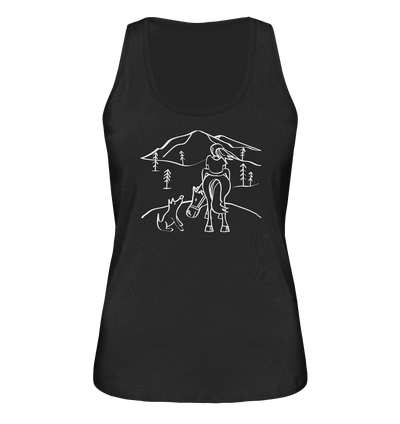 Aussicht mit meinem Hund und Pferd - Ladies Organic Tank Top