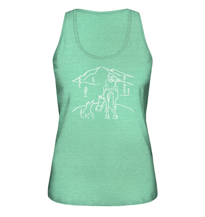 Aussicht mit meinem Hund und Pferd - Ladies Organic Tank Top