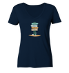 Adventure, Happiness, Love , Peace - Ladies Organic V-Neck Shirt