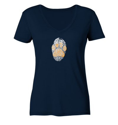 My Best Friend - Ladies Organic V-Neck Shirt