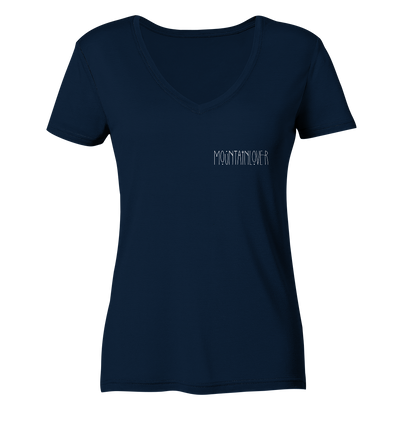 Mountainlover - Ladies Organic V-Neck Shirt