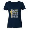 Yes,  42,2km - on my own two feet - Ladies Organic V-Neck Shirt