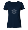 Schneeflocken Mandala - Ladies Organic V-Neck Shirt