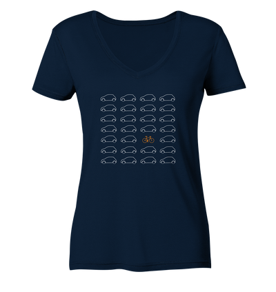 Think Different - Ladies Organic V-Neck Shirt