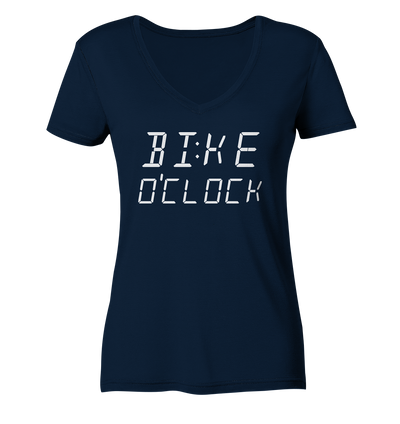 BI:KE O’CLOCK - Ladies Organic V-Neck Shirt