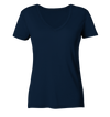 On The Road - Ladies Organic V-Neck Shirt - Wunschtext