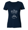 The River is Calling - Ladies Organic V-Neck Shirt
