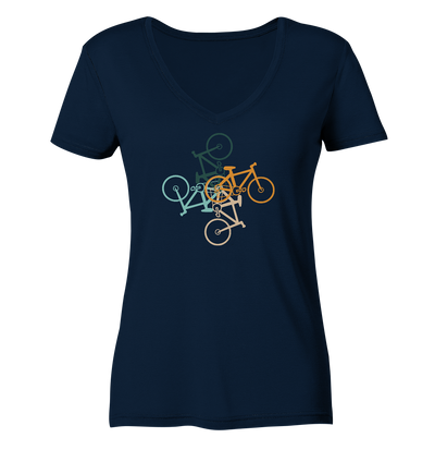 Mountainbikes - Ladies Organic V-Neck Shirt