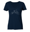 Handbike - Ladies Organic V-Neck Shirt