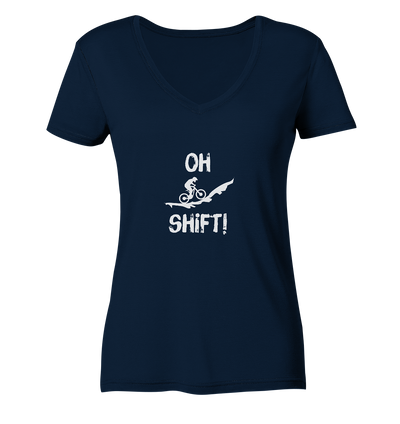 Oh Shift! - Ladies Organic V-Neck Shirt