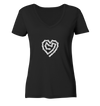 Herz Fahrradkette - Ladies Organic V-Neck Shirt