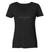If you fall, I’ll be there. –Ground - Ladies Organic V-Neck Shirt