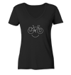 Just Smile - Trekking Fahrrad - Ladies Organic V-Neck Shirt