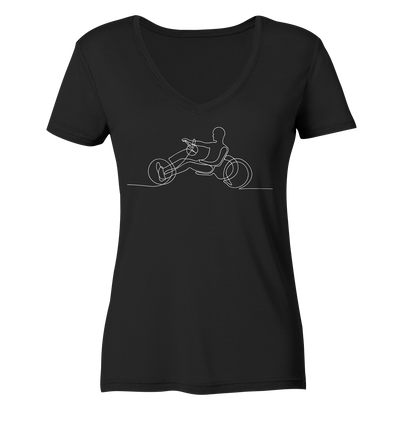 Handbike - Ladies Organic V-Neck Shirt