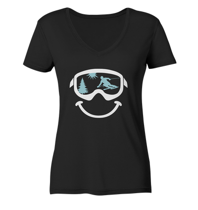 Just Smile - Ladies Organic V-Neck Shirt