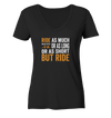 But Ride - Ladies Organic V-Neck Shirt
