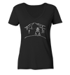 Aussicht genießen - Ladies Organic V-Neck Shirt