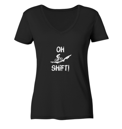 Oh Shift! - Ladies Organic V-Neck Shirt